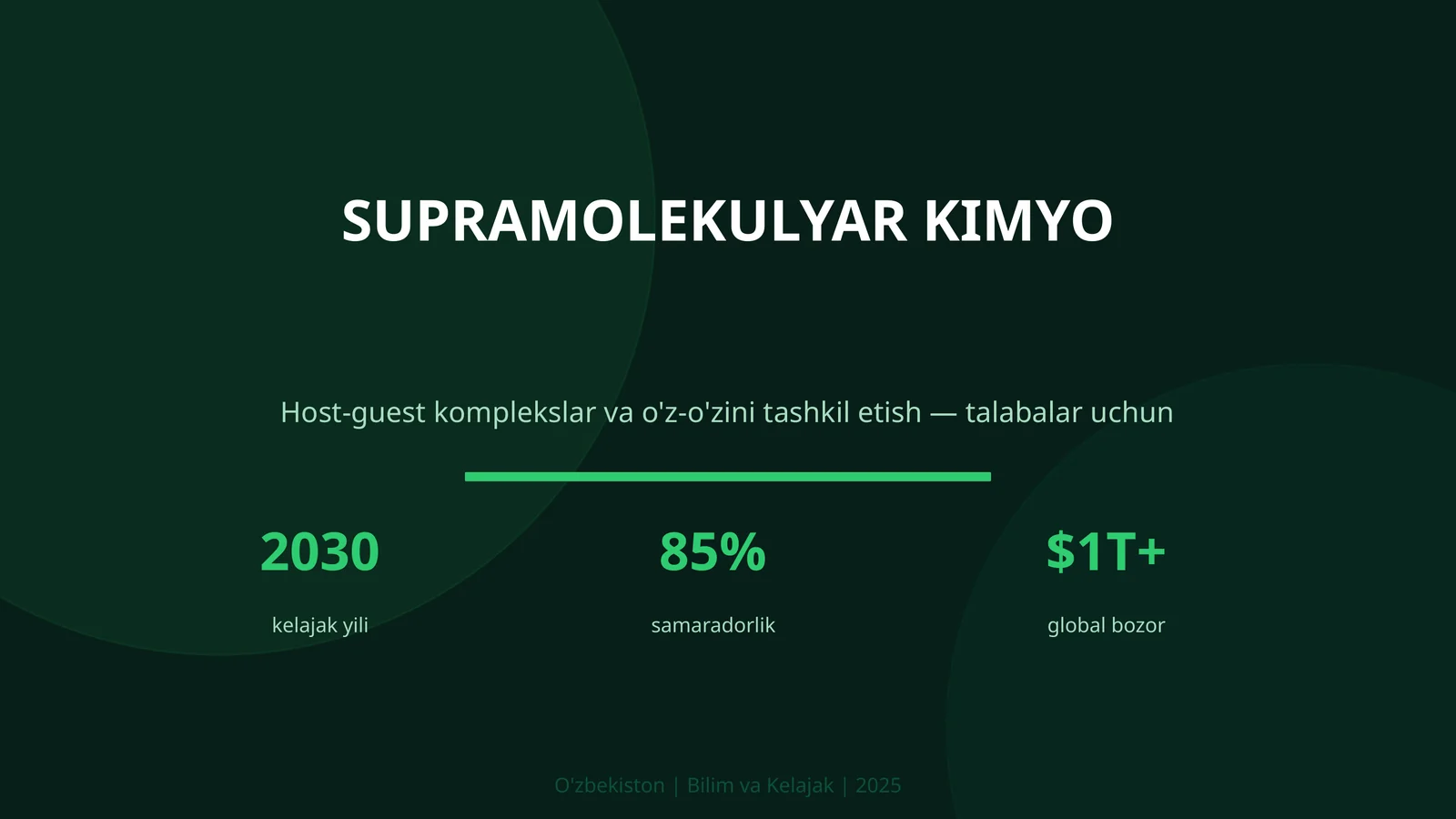 SUPRAMOLEKULYAR KIMYO