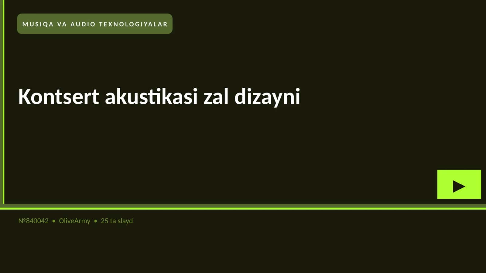 Kontsert akustikasi zal dizayni