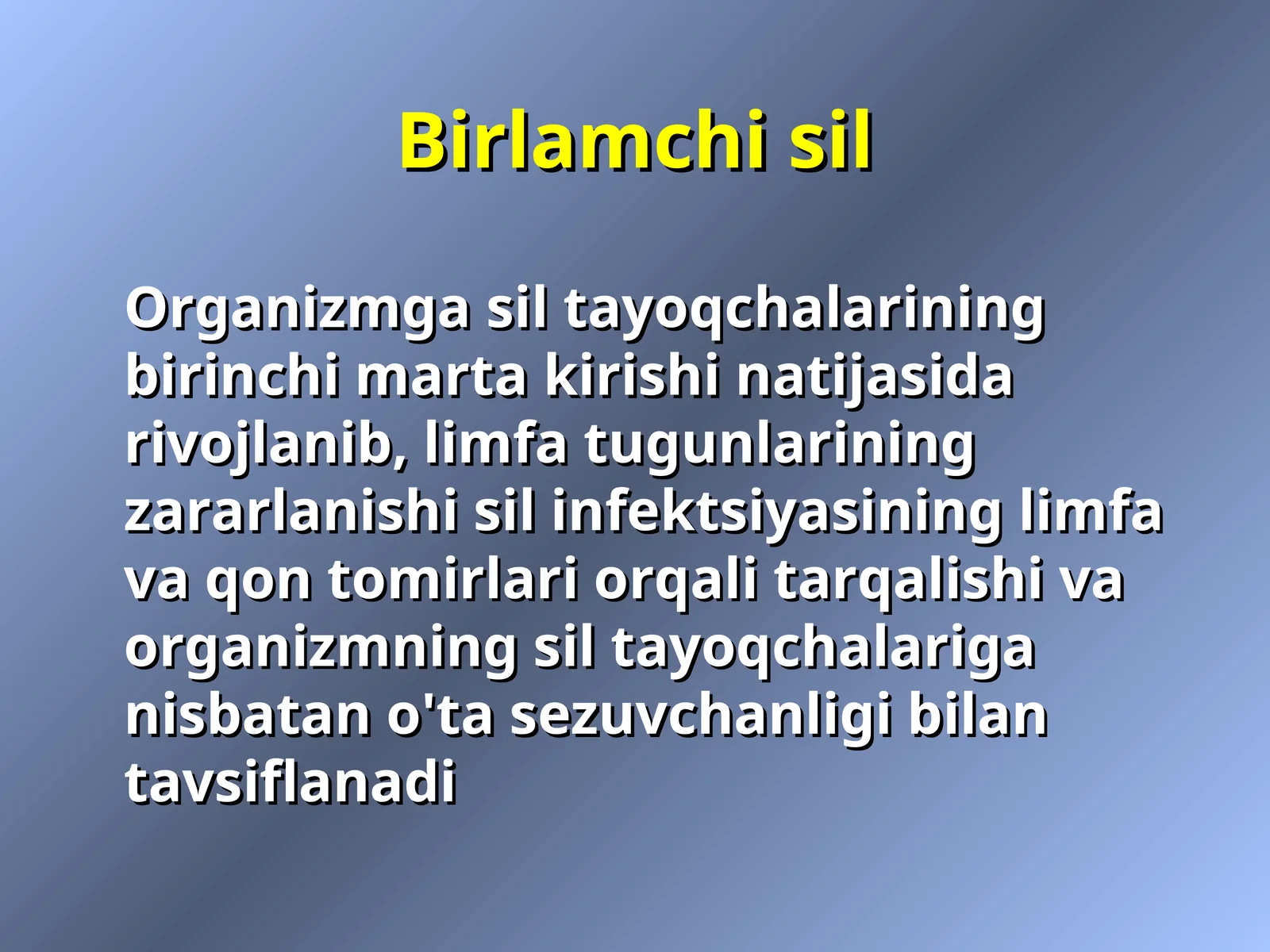 Birlamchi sil