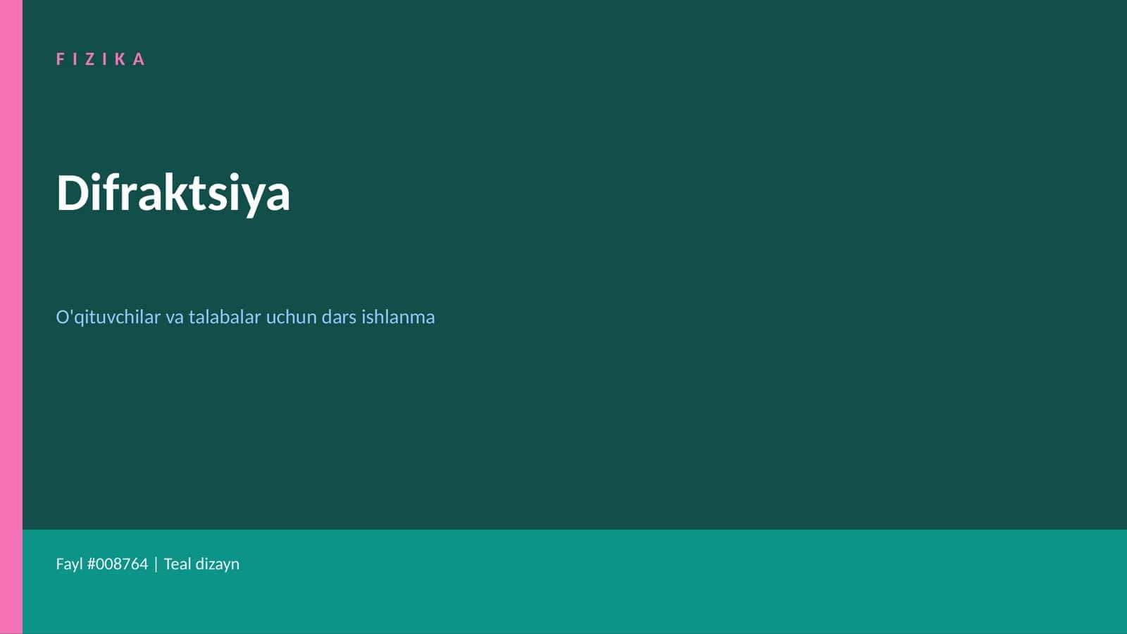 FIZIKA Difraktsiya