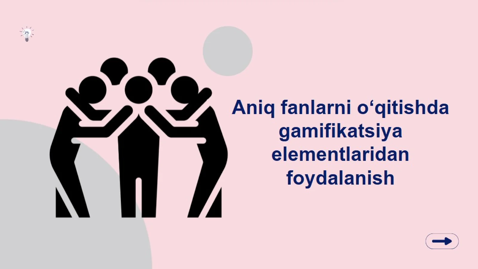 Googleformda Gamifikatsiya tushunchasi haqida 5 ta test