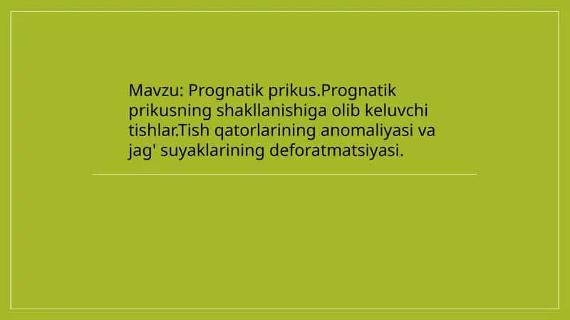 Prognatik prikus