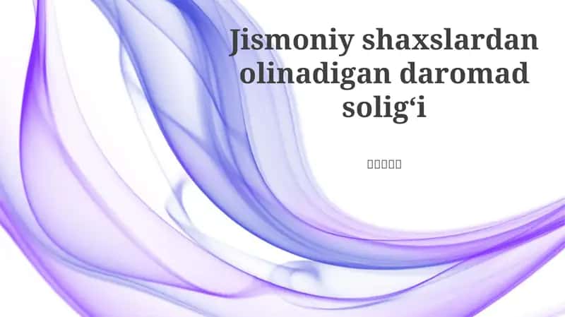 Jismoniy shaxslardan olinadigan daromad soligʻi