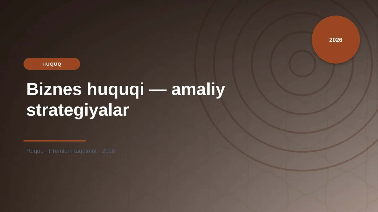 Biznes huquqi — amaliy strategiyalar
