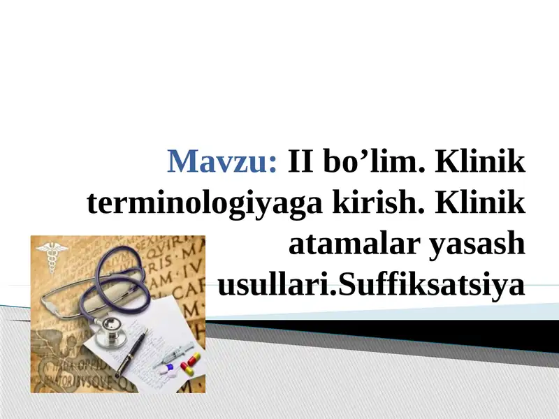 Klinik Terminologiya