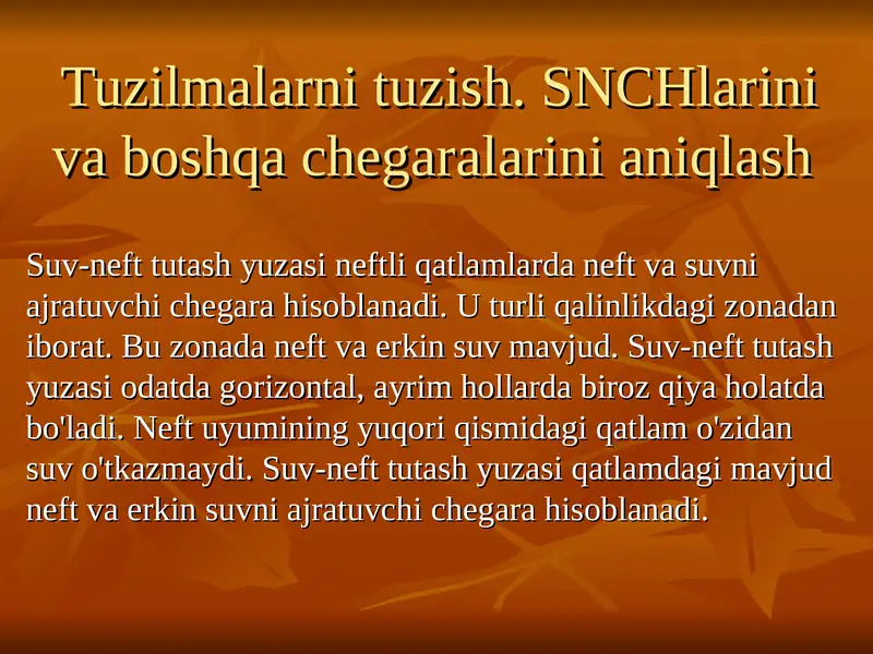 Suv-neft tutash yuzasi