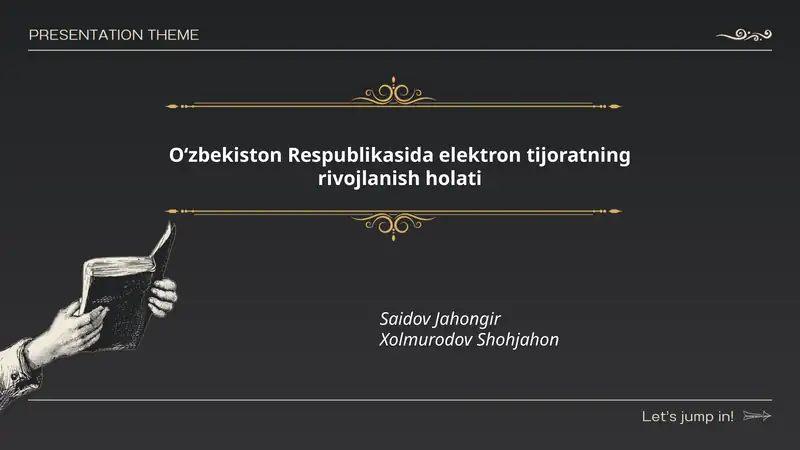 Oʻzbekiston Respublikasida elektron tijoratning rivojlanish holati
