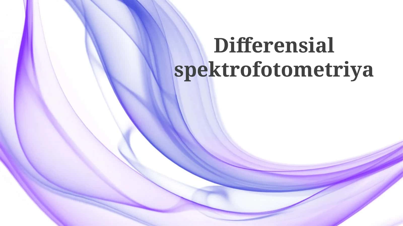 Differensialspektrofotometriya