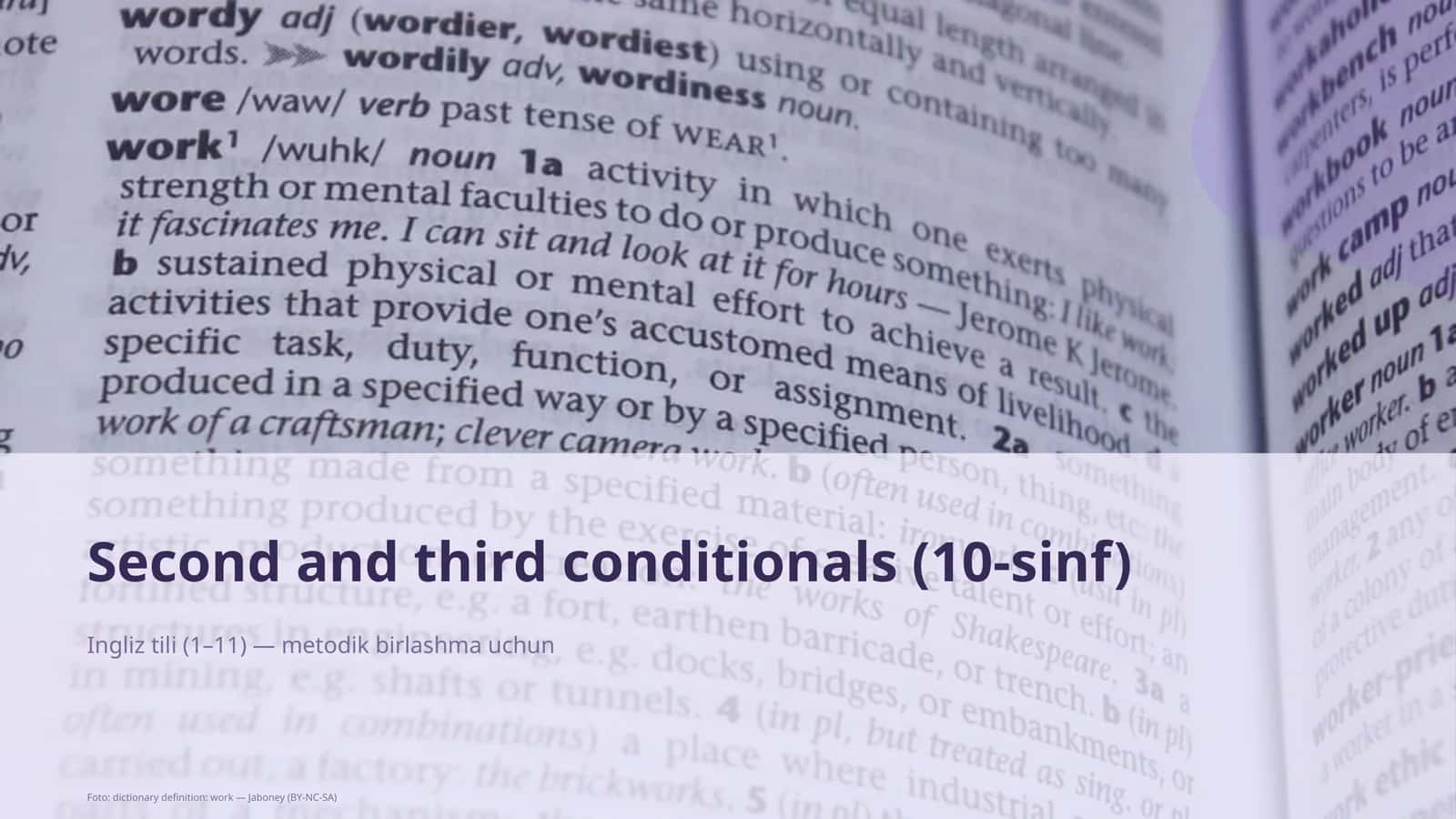 Second and third conditionals (10-sinf)