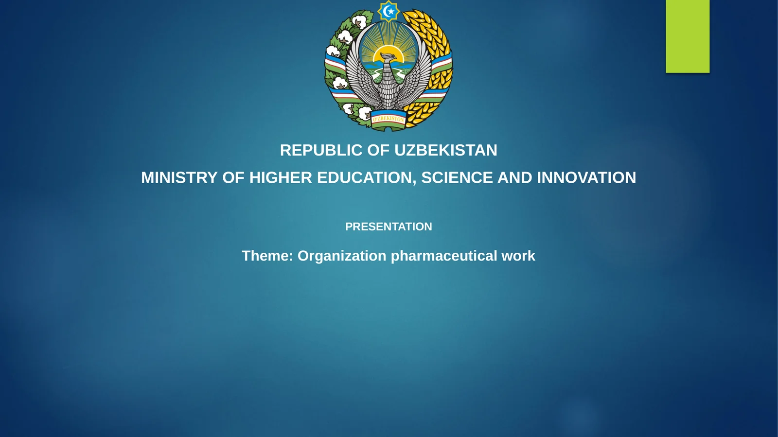 Organization pharmaceutical work