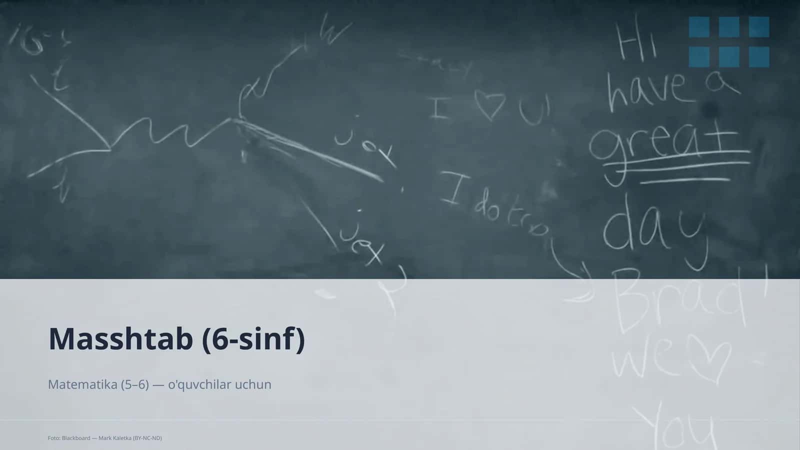 Masshtab (6-sinf) Matematika (5–6)
