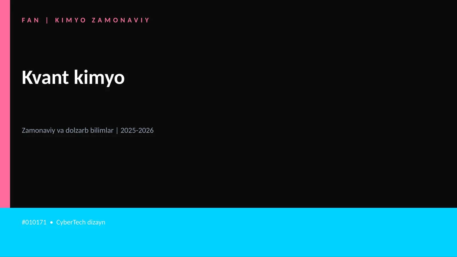 Kvant kimyo