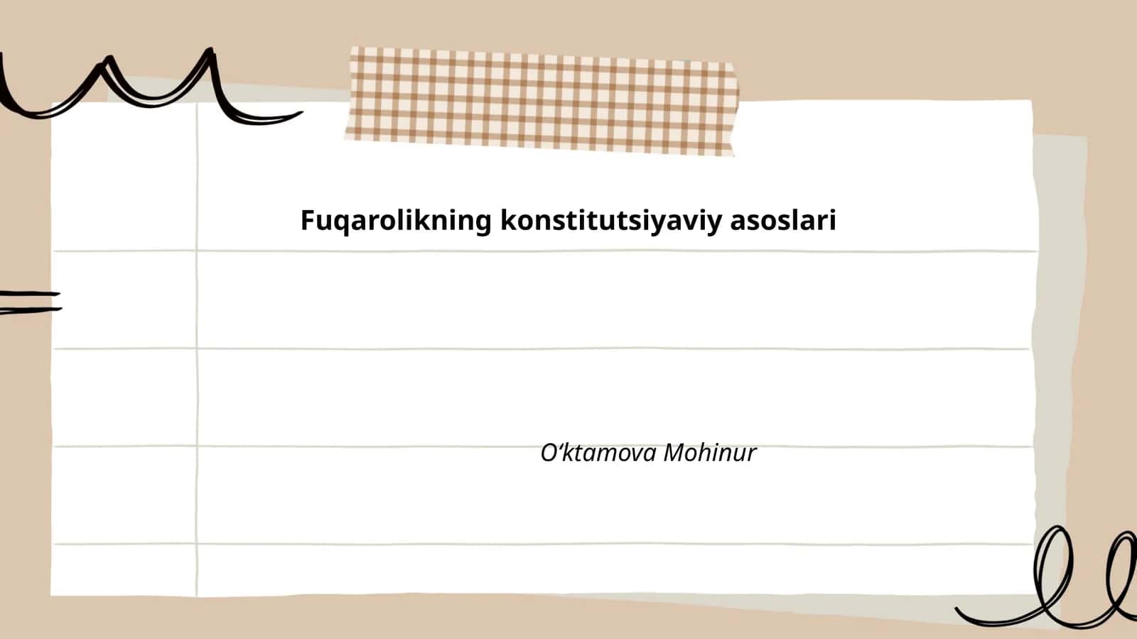 Fuqarolikning konstitutsiyaviy asoslari