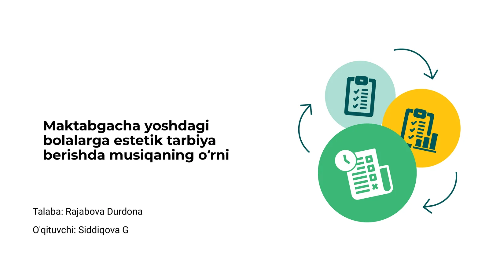 Estetik tarbiyada musiqa yordamida ijodkorlik