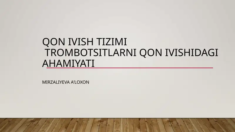 Qon ivishi