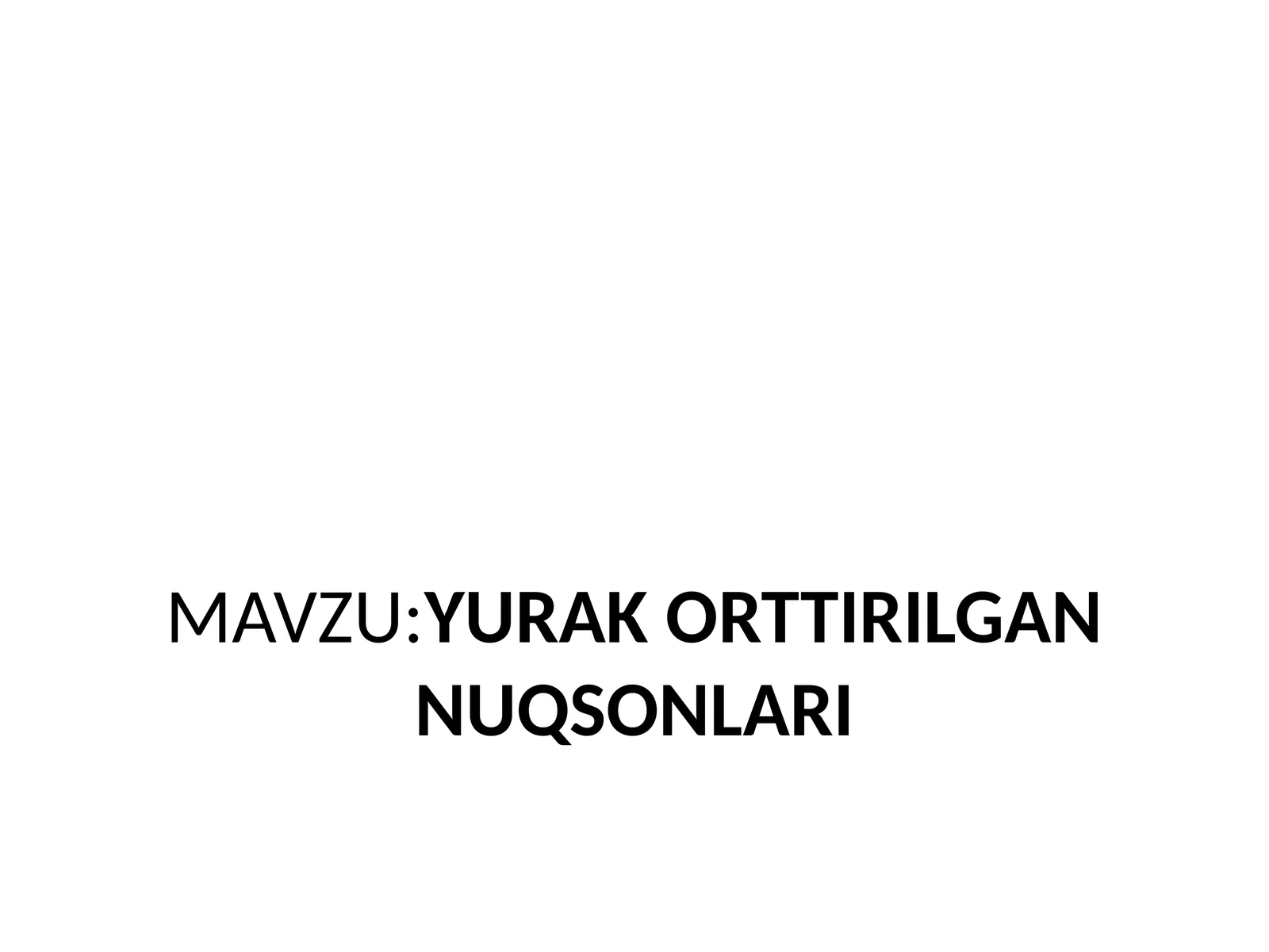 Yurak qon tomir nuqsonlari