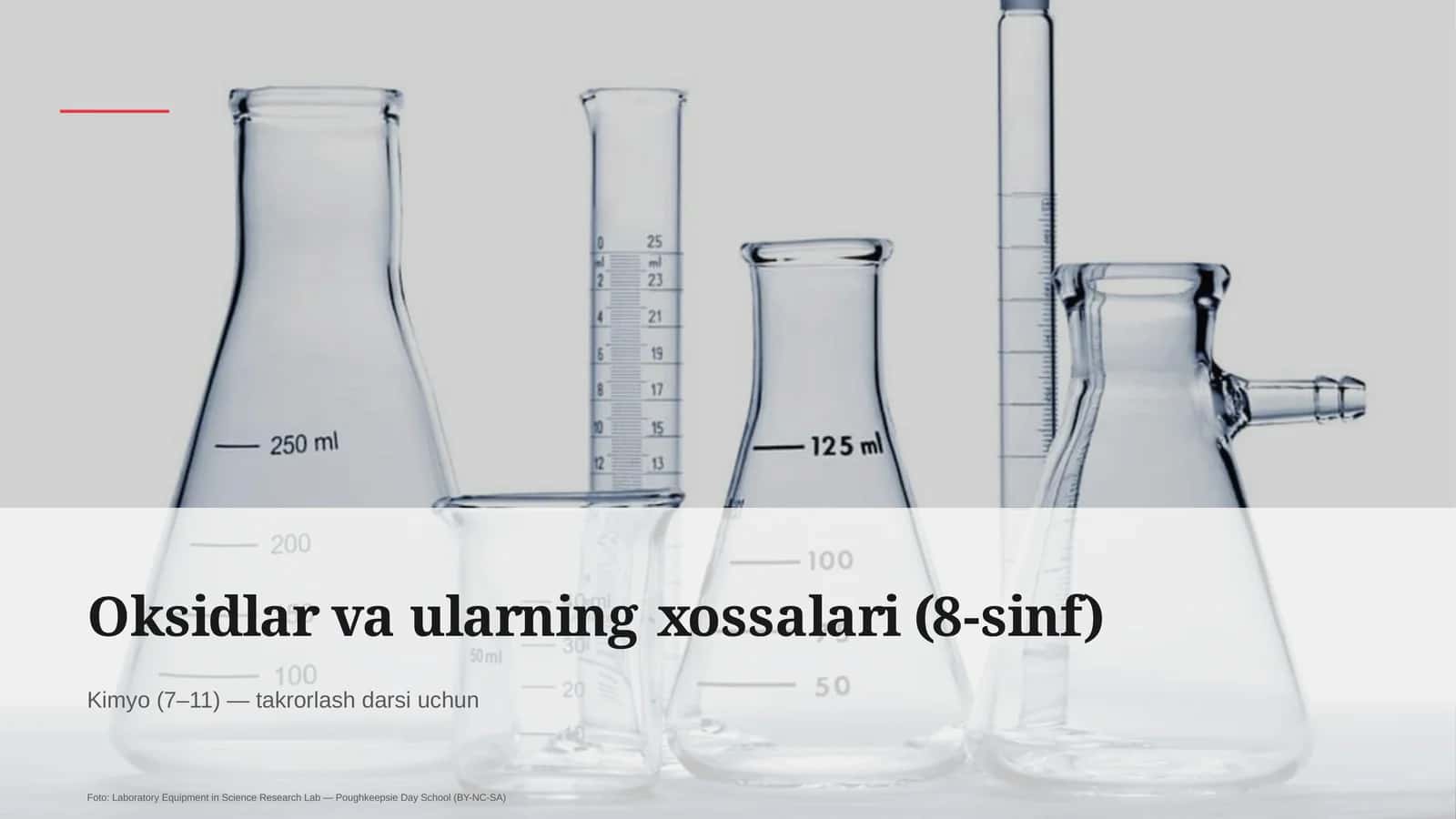 Oksidlar va ularning xossalari (8-sinf)