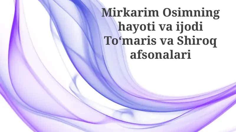 Mirkarim Osimning Hayoti