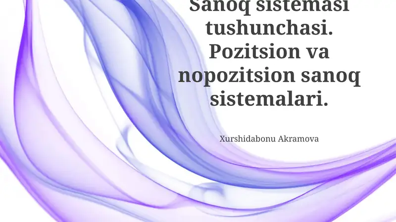 Son Sistemalariga Kirish