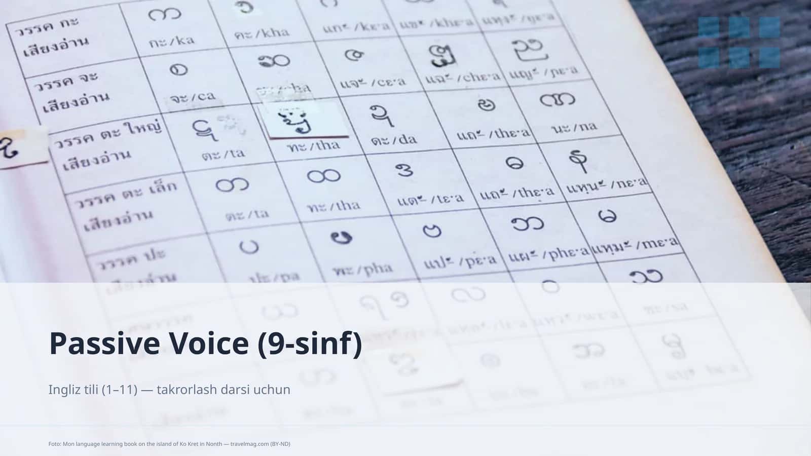 Passive Voice (9-sinf)