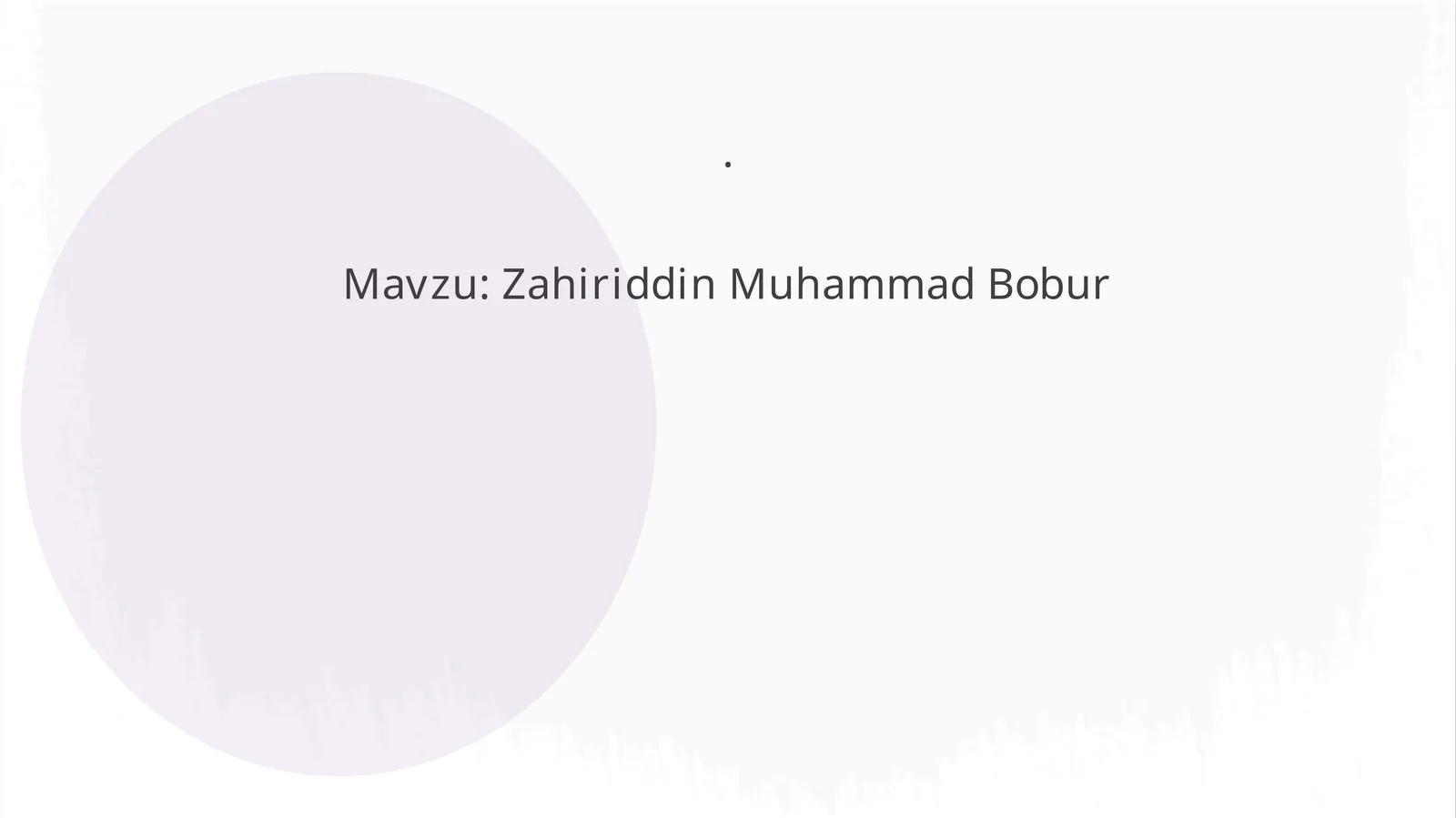 Zahiriddin Muhammad Bobur