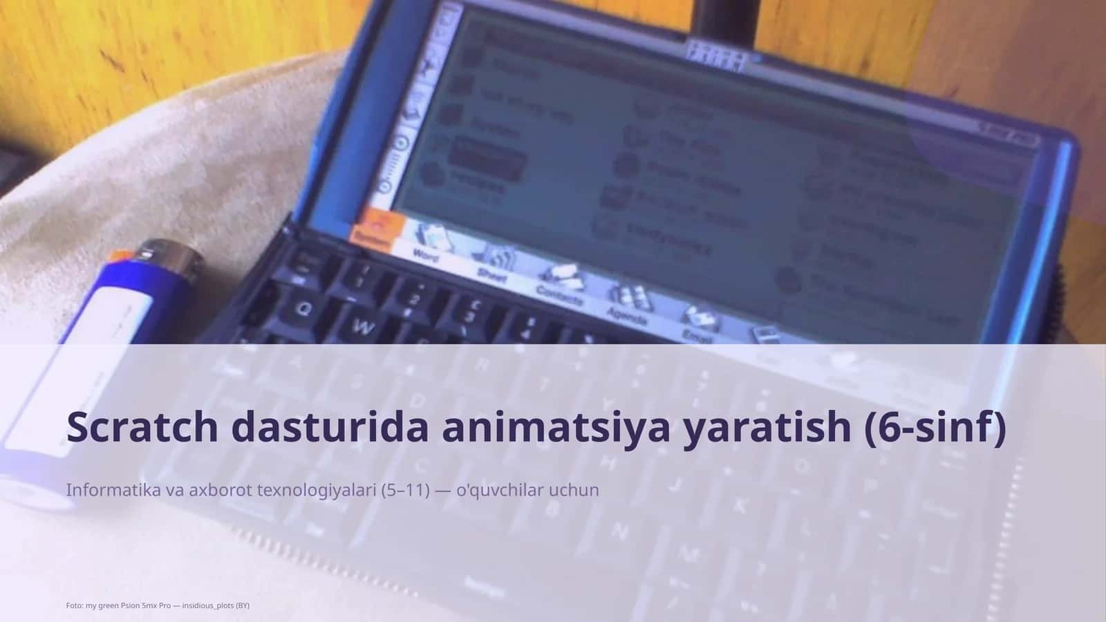 Scratch dasturida animatsiya yaratish (6-sinf)