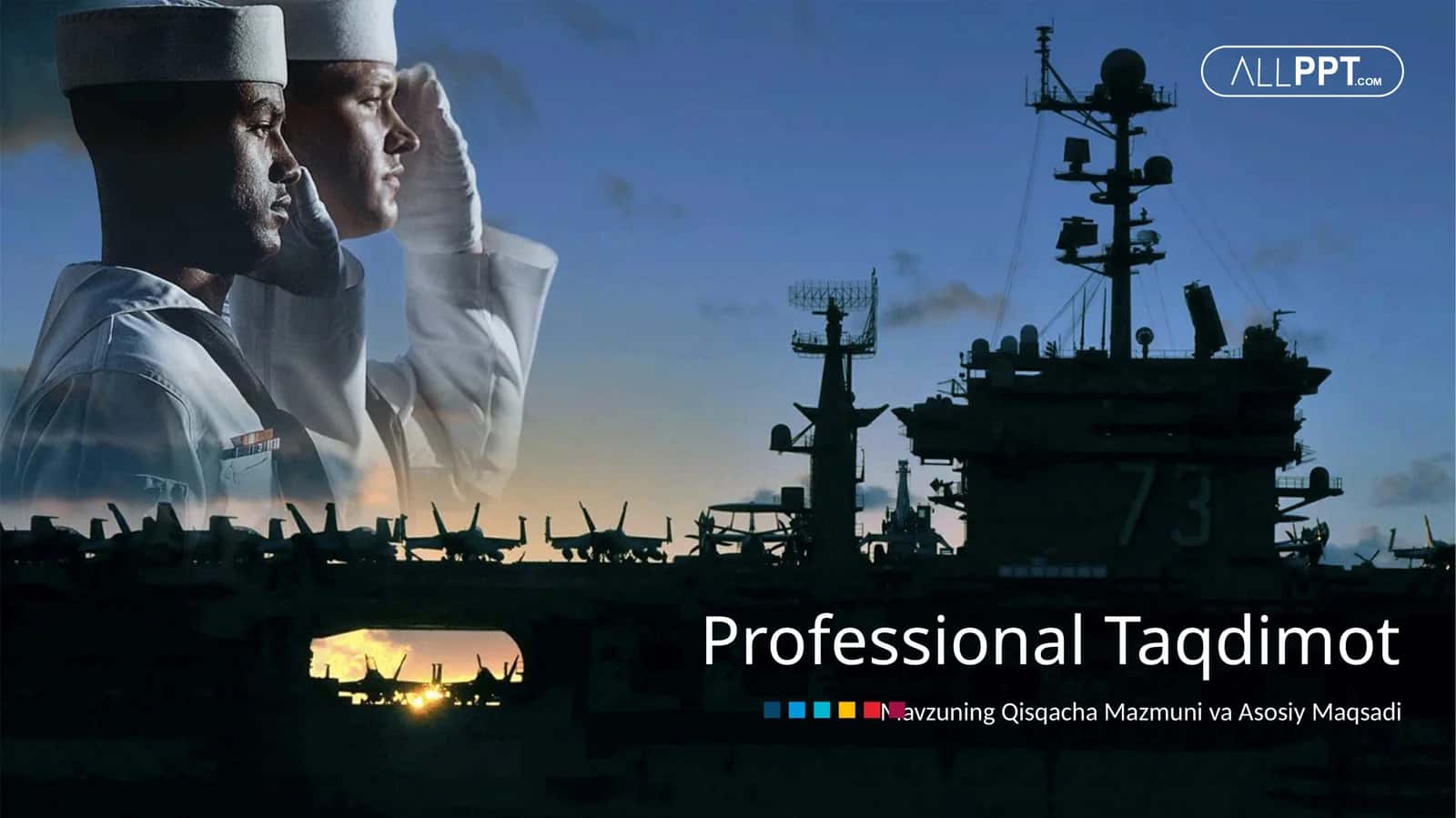 Military Navy Ships Taqdimoti (43 Slayd)