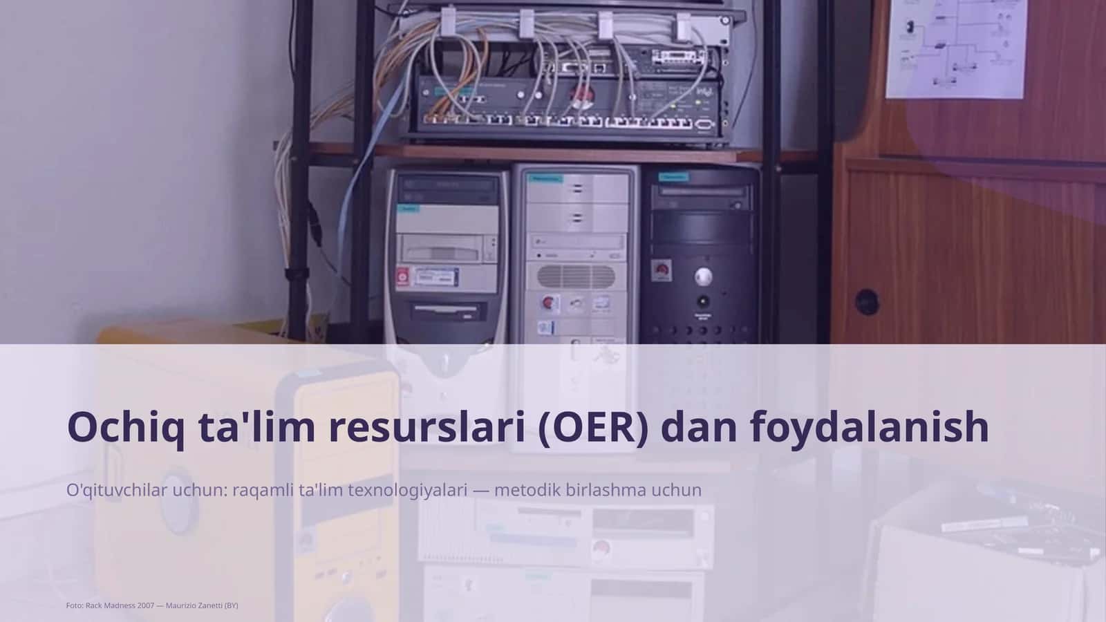 Ochiq ta'lim resurslari (OER) dan foydalanish