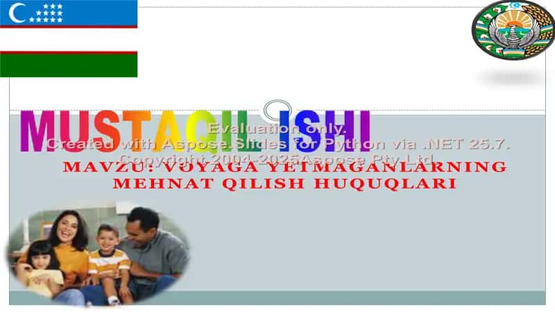 Vojaga yetmaganlarning mehnat qilish huquqlari