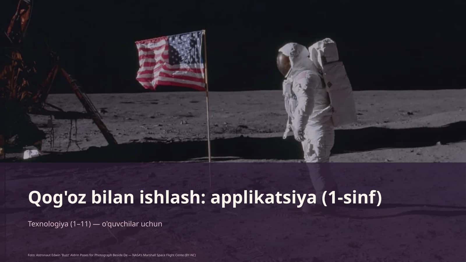 Qog'oz bilan ishlash: applikatsiya (1-sinf)