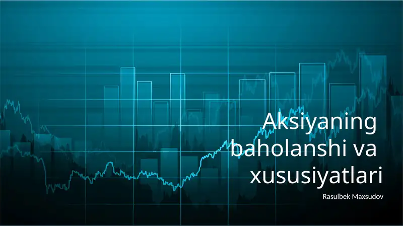 Aksiyalarning mohiyati va turlari