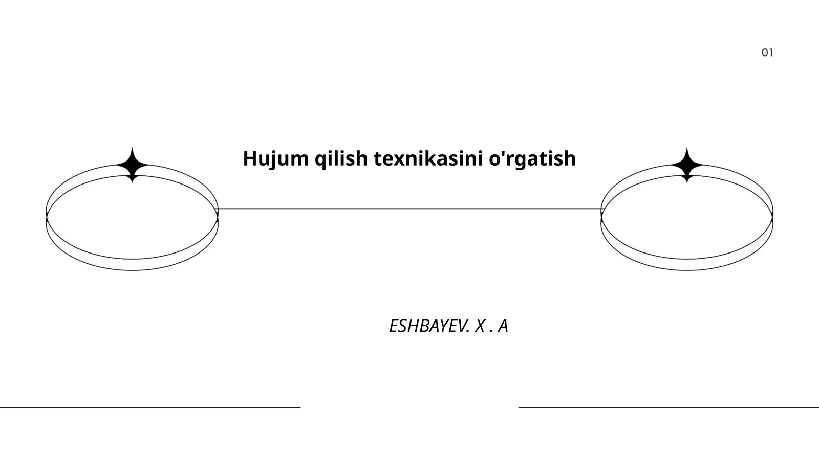 Hujum qilish texnikasini o'rgatish