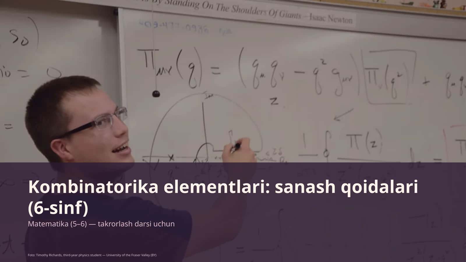 Kombinatorika elementlari: sanash qoidalari (6-sinf)