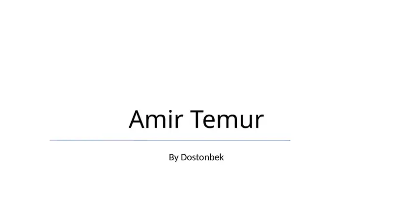 Amir Temur