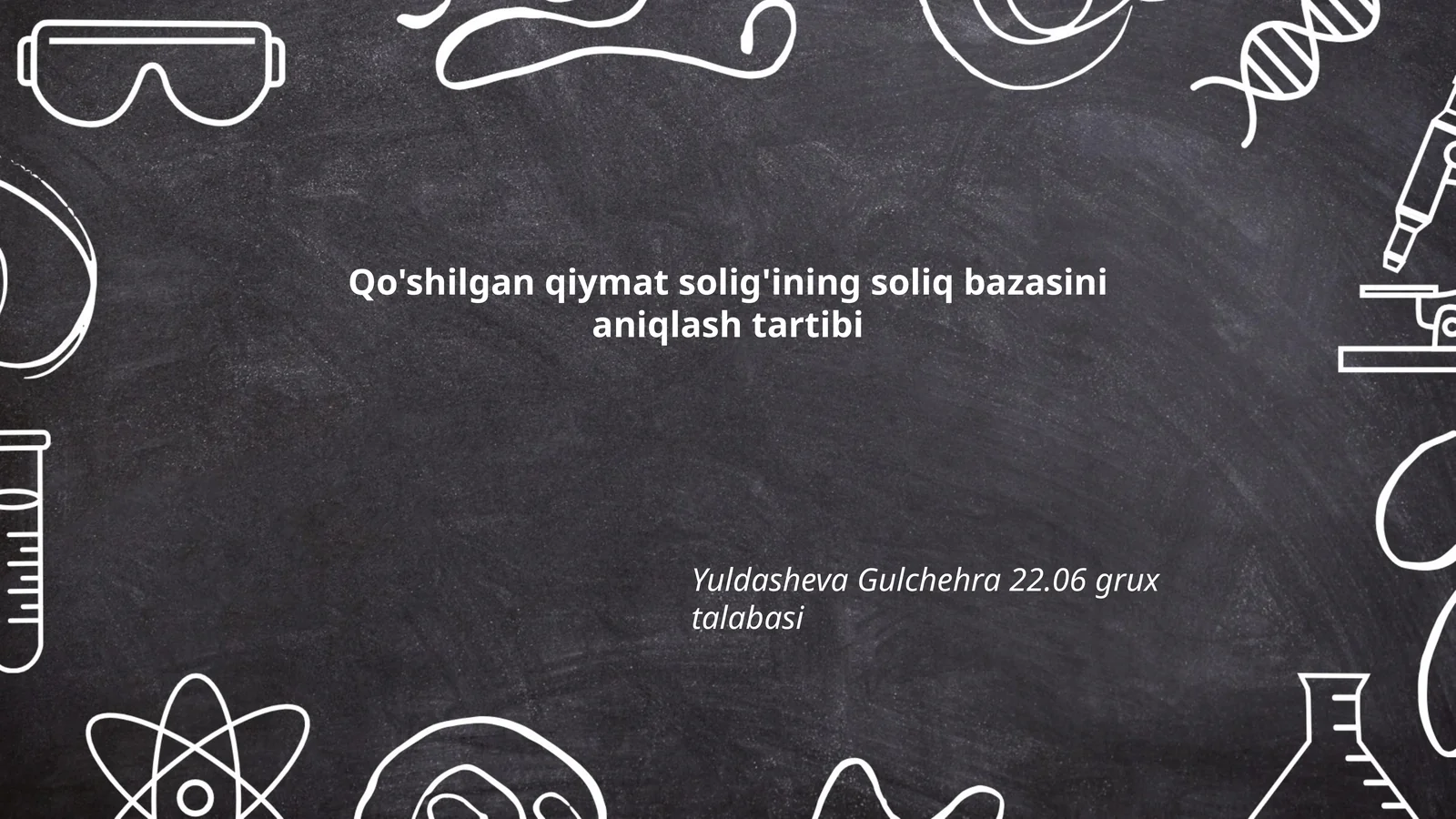 Qo'shilgan qiymat solig'ining soliq bazasini aniqlash tartibi