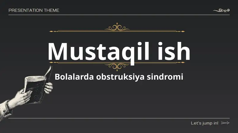 Bolalarda obstruksiya sindromi