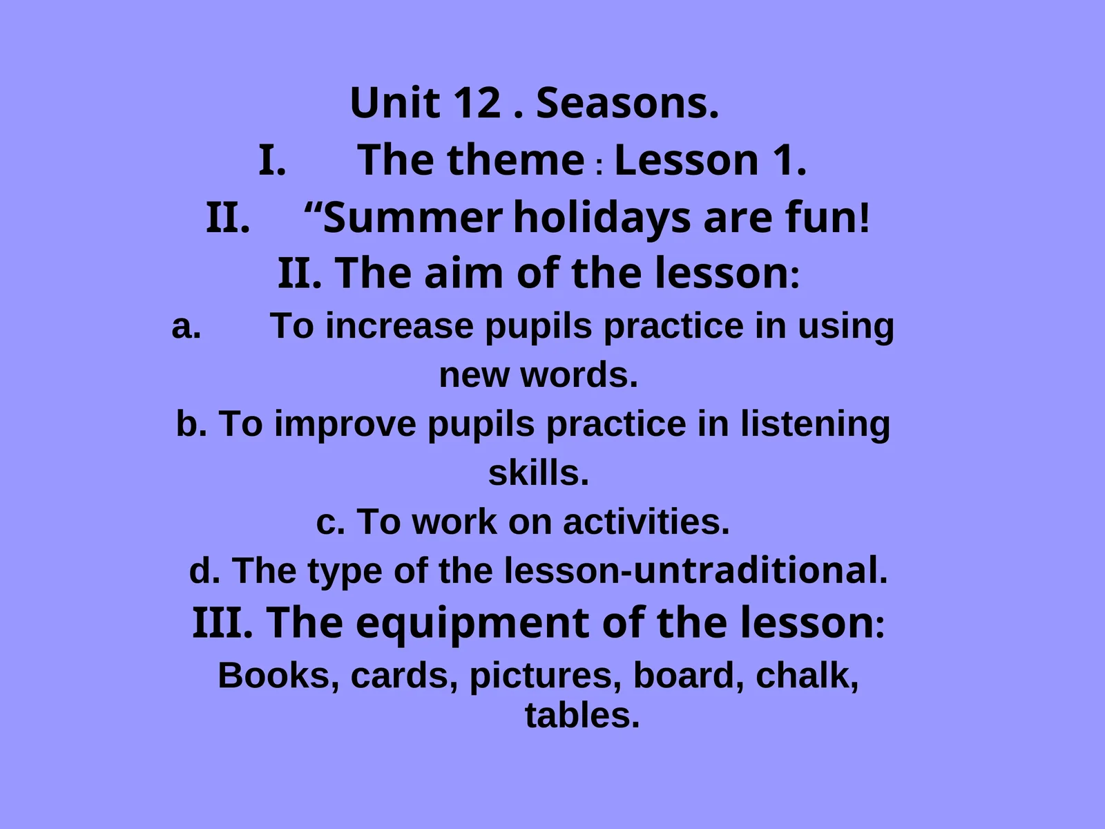 Unit 12. Seasons