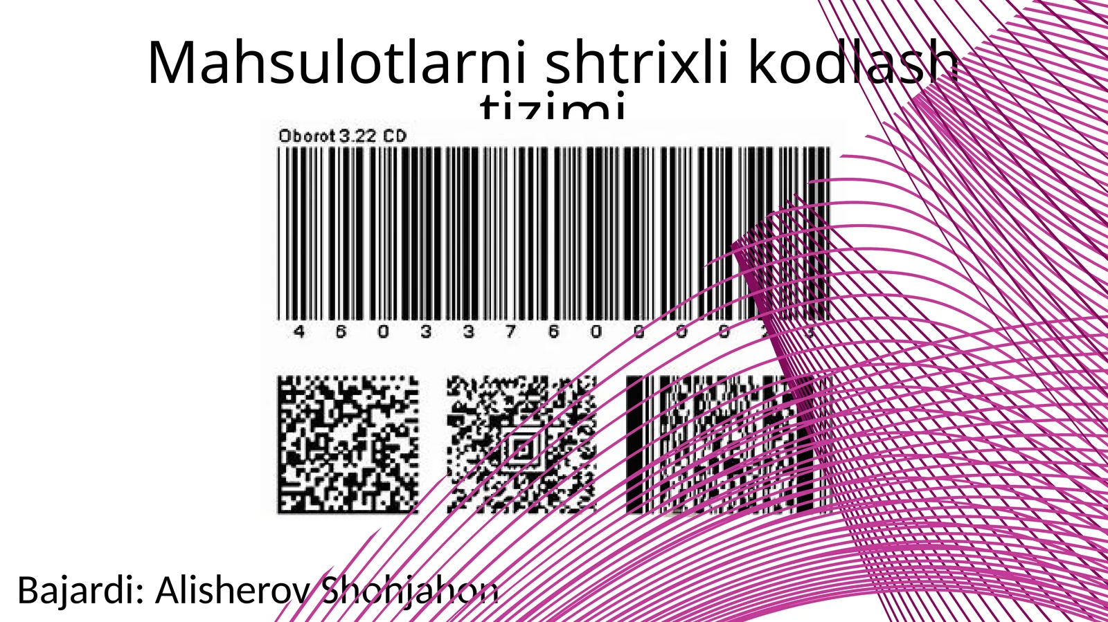 Mahsulotlarni shtrixli kodlash tizimi