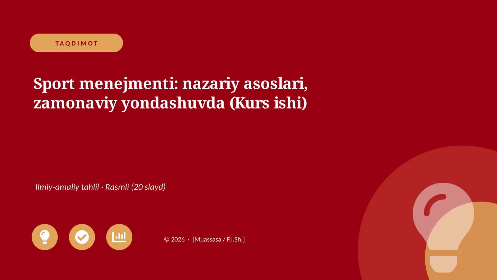 Sport menejmenti: nazariy asoslari, zamonaviy yondashuvda (Kurs ishi)