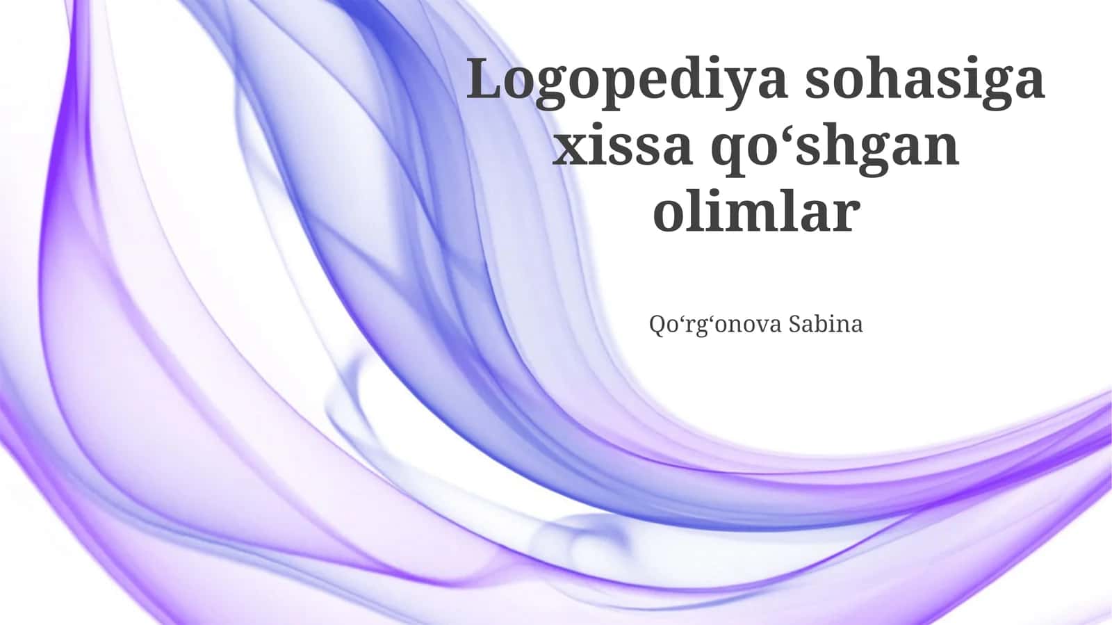 Zamonaviy nutq terapiyasining rivojlanishi