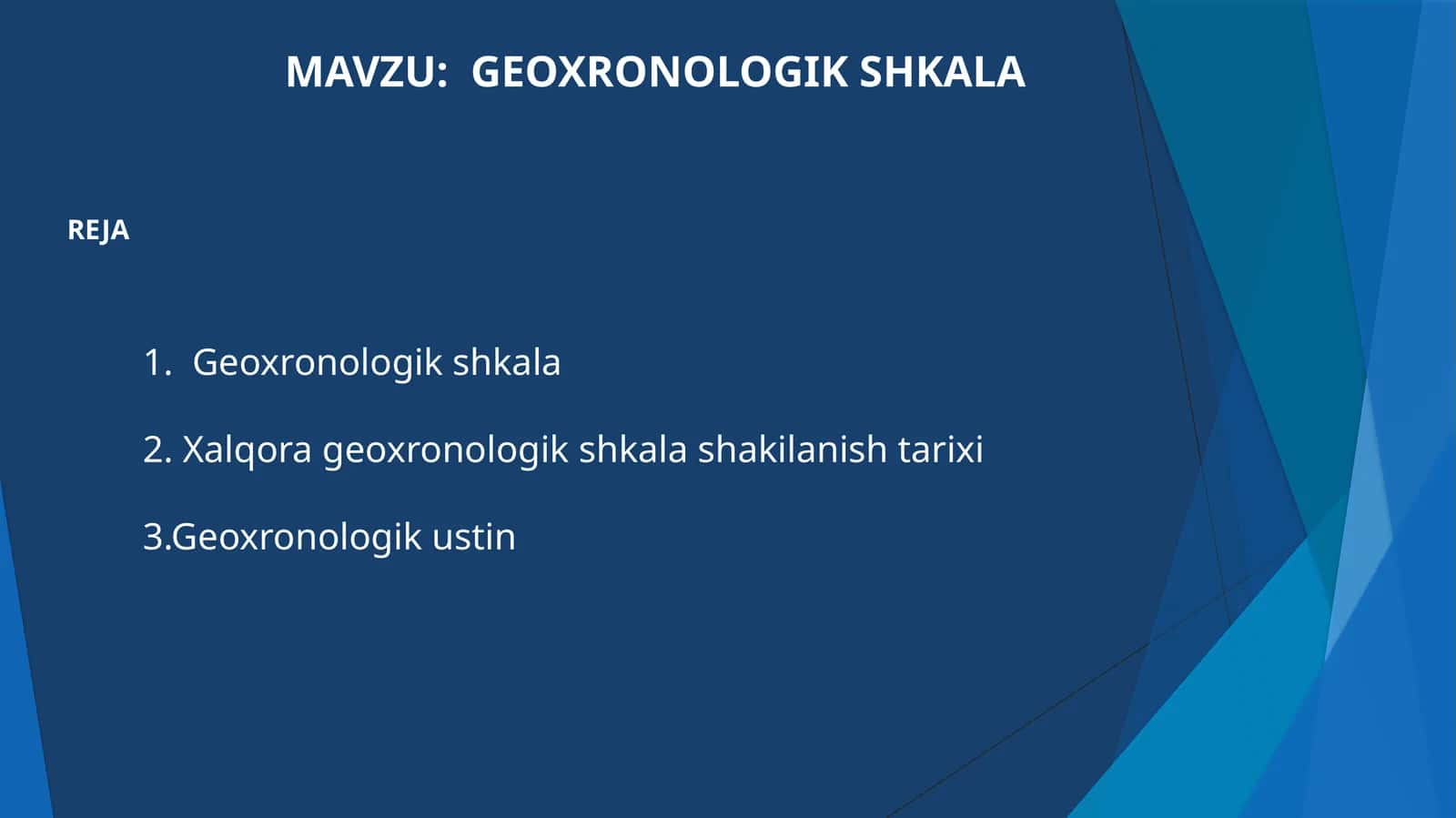 GEOXRONOLOGIK SHKALA