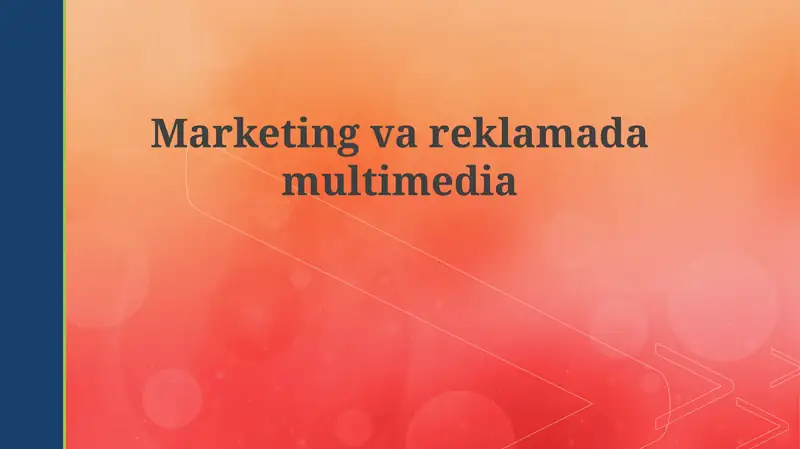 Multimedia marketingining asoslari