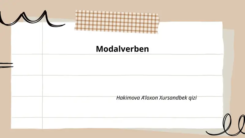 Modalverben
