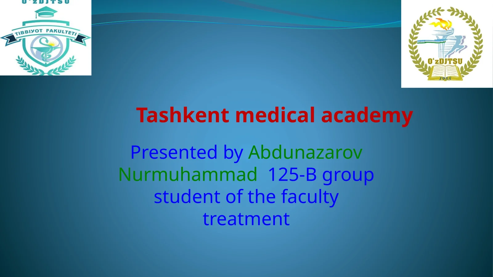 Tashkent medical academy