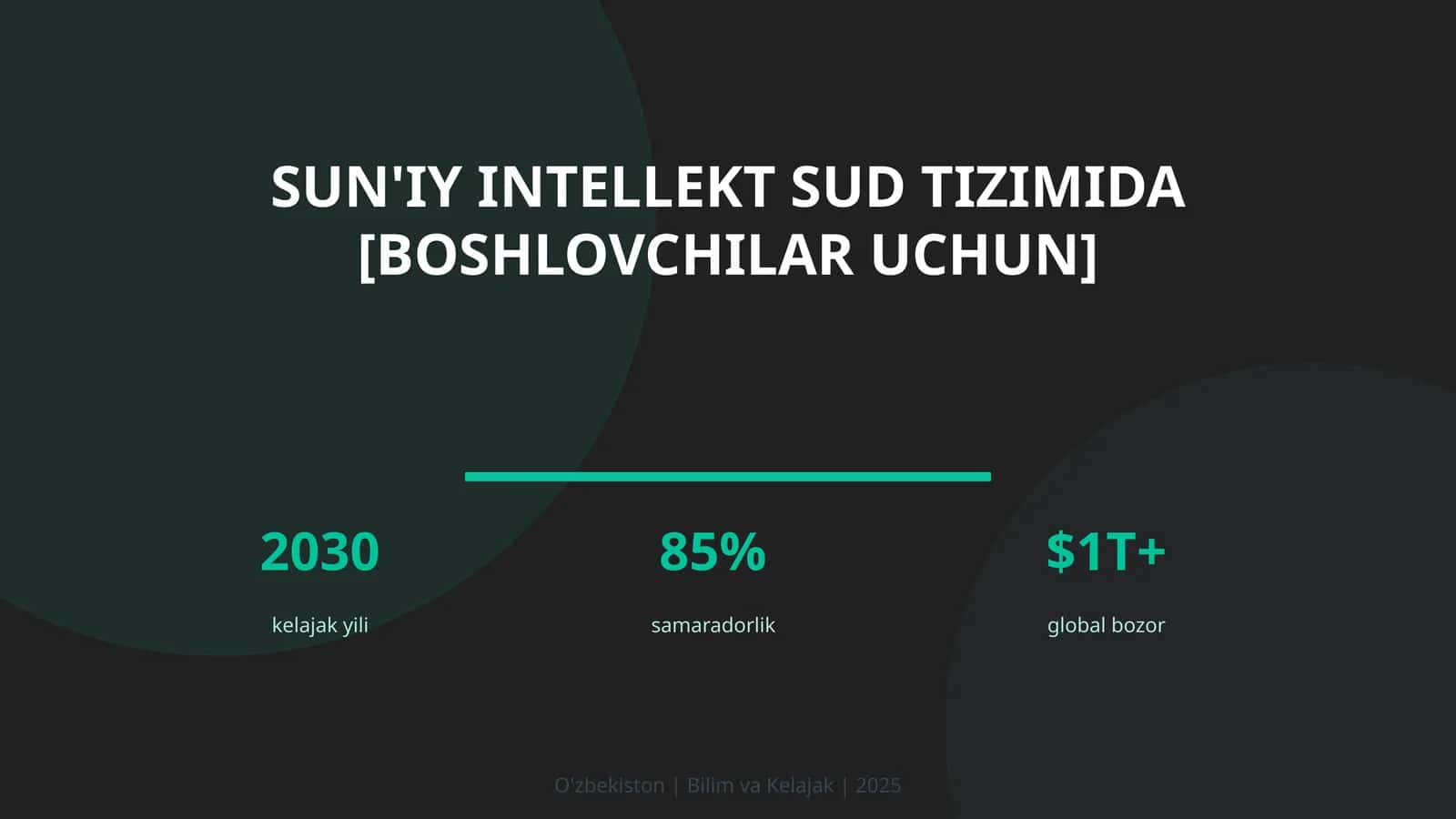 Sun'iy intellekt sud tizimida [boshlovchilar uchun]