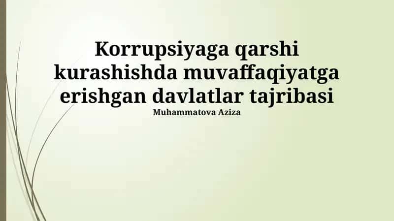 Davlat xaridlarida shaffoflik va raqobat