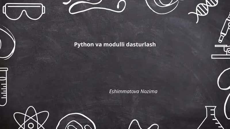 Python va modulli dasturlash