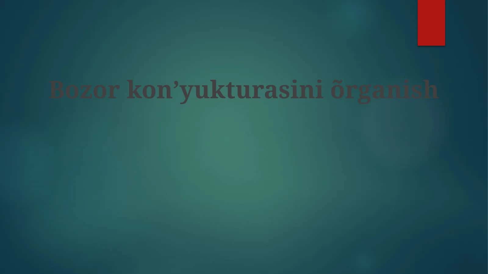Bozorkon’yukturasiniõrganish