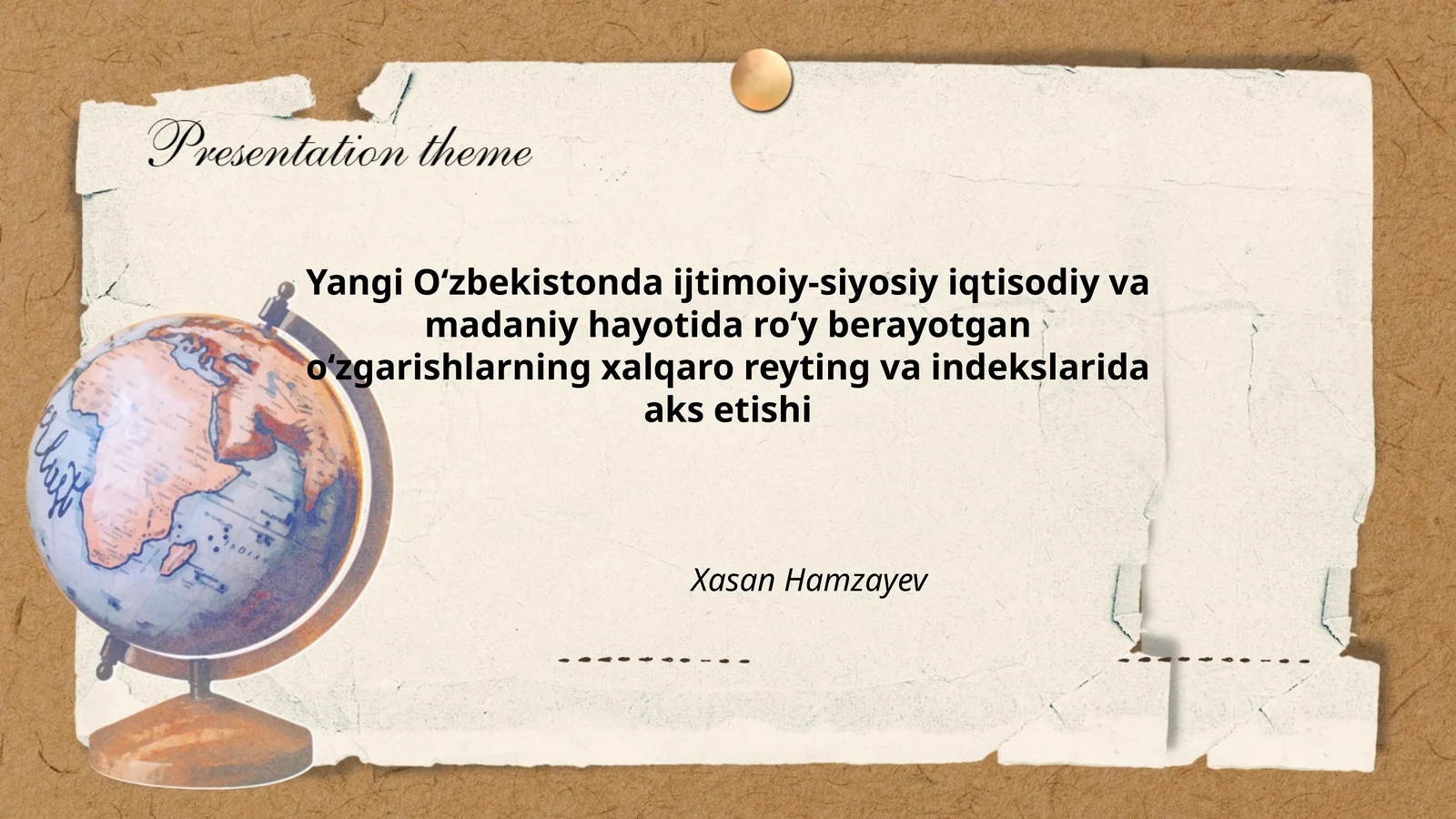 Yangi O'zbekistonda ijtimoiy-siyosiy iqtisodiy va madaniy hayotida ro'y berayotgan o'zgarishlarning xalqaro reyting va indekslarida aks etishi