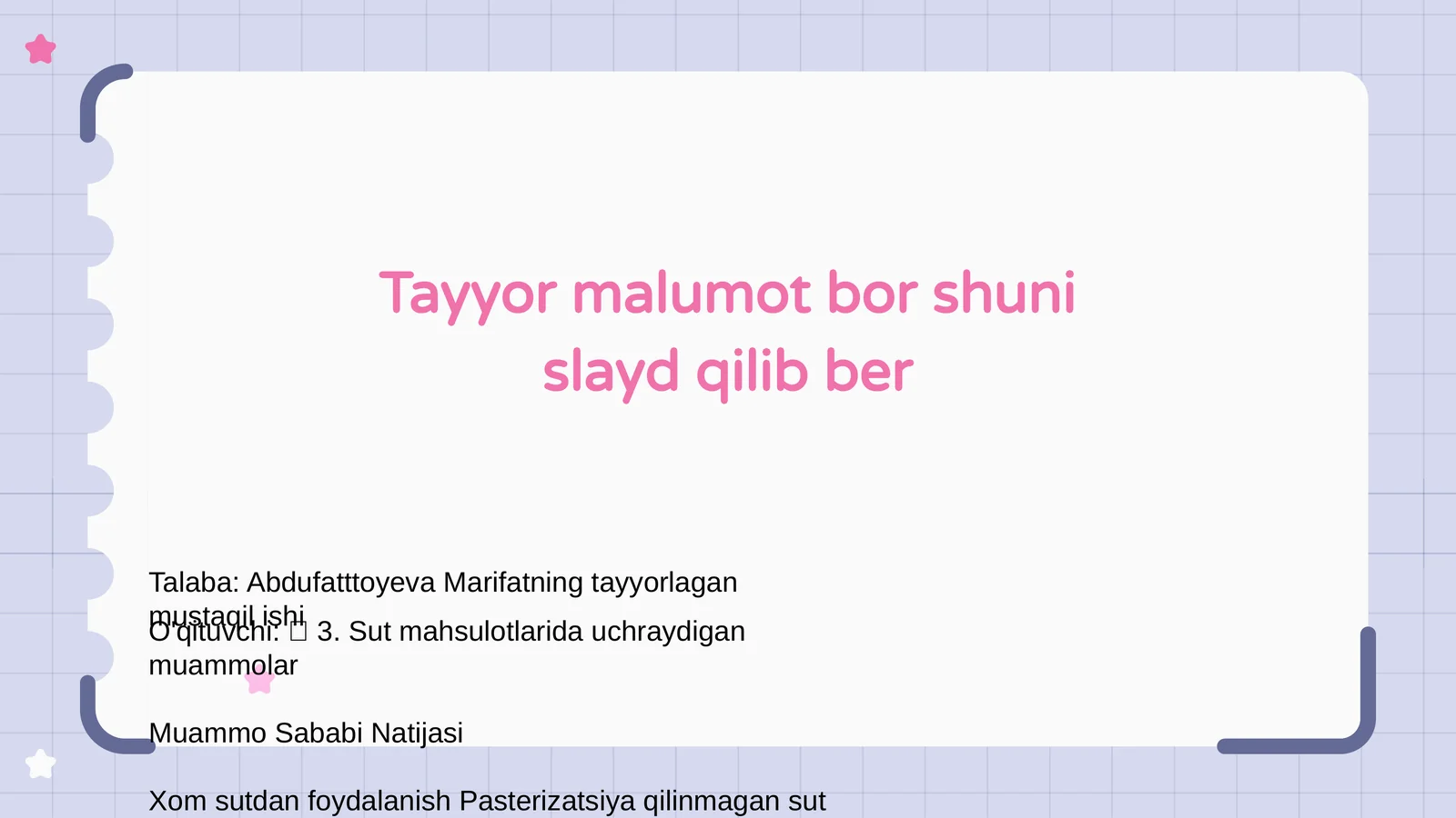 Sabzavot va meva achitmalari muammolari